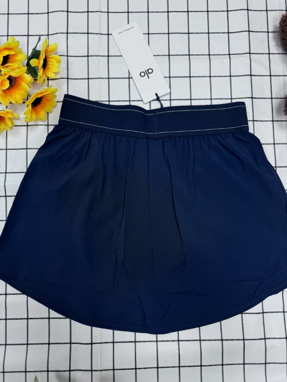 NWT 🎉  Alo Yoga Match Point Tennis Skirt Navy Blue Athletic Skort Tenniscore 🎐 - Picture 2 of 5